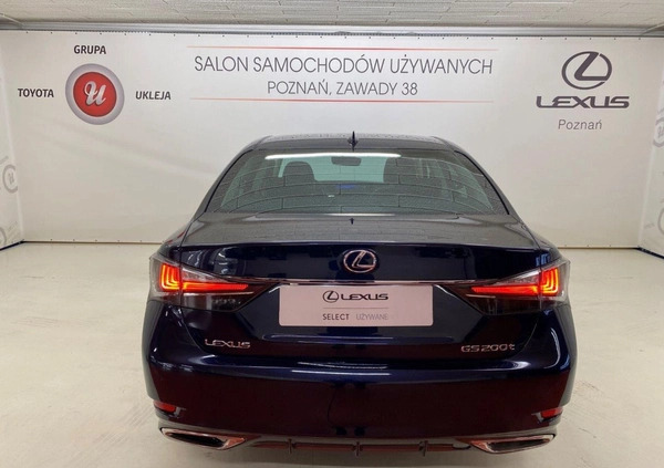 Lexus GS cena 119900 przebieg: 108039, rok produkcji 2017 z Poznań małe 277
